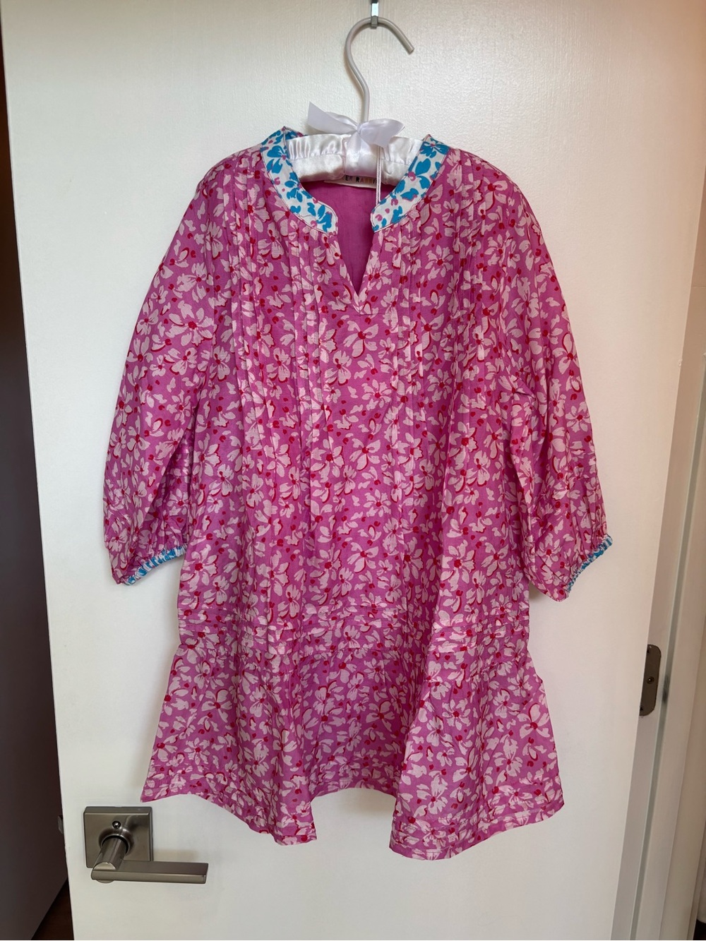 Roller Rabbit Girls' Pink Floral Long-Sleeve Dress